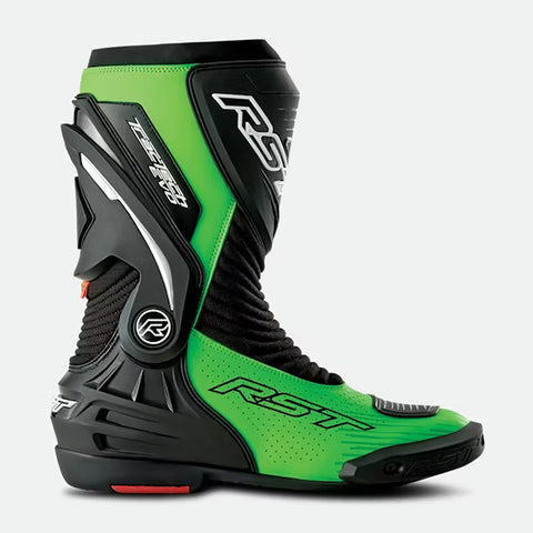 RST Motorbike Leather Boots RST Tractech Evo D30 MC Boots Neon/Green