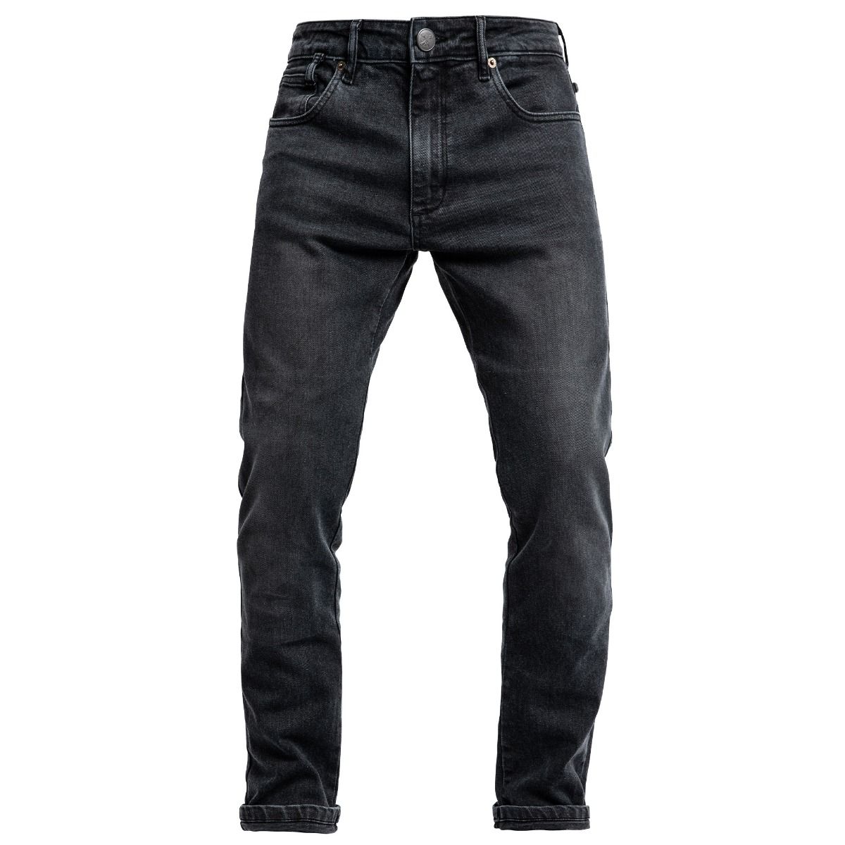 Men’s Kevlar Motorcycle Riding Jeans – Black Washed Slim Fit