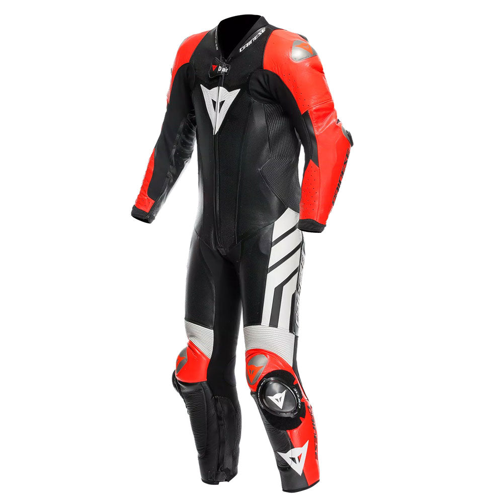 DAINESE MEN'S ONE-PIECE PERFORATED LEATHER MOTORCYCLE SUIT