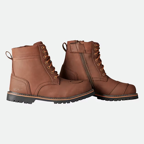 RST Motorbike Riding Roadster 3 MC Boots Brown Leather Motorcycle Boots