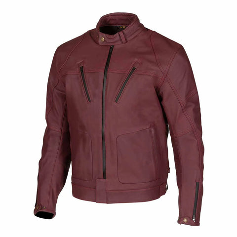 Oxblood WP Biker Leather Jacket