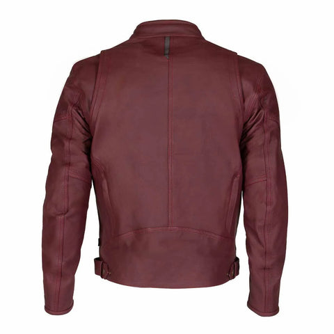 Oxblood WP Biker Leather Jacket