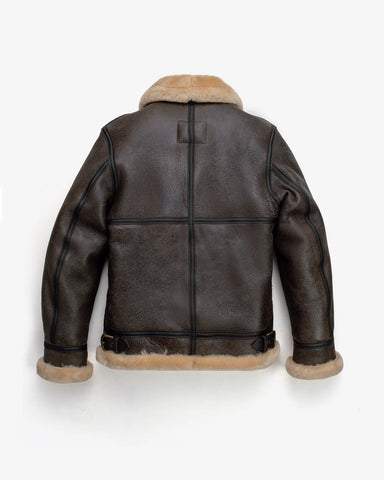 Men's B3 Shearling Leather Jacket – Vintage Aviator Winter Coat