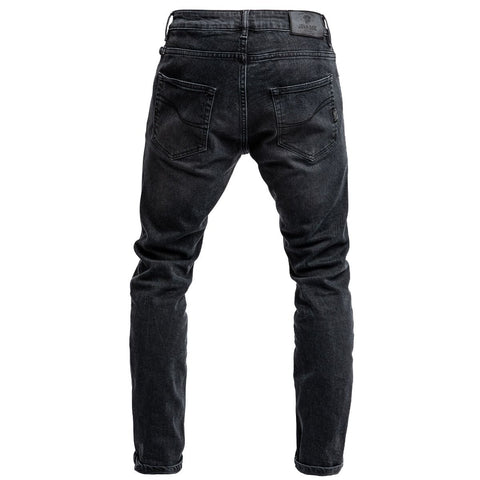 Men’s Kevlar Motorcycle Riding Jeans – Black Washed Slim Fit
