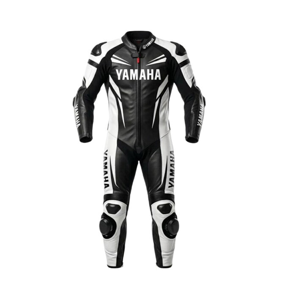 Yamaha Motorbike Racing Leather Suit | Men's Biker Safety Gear