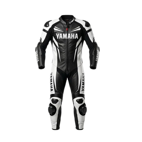 Yamaha Motorbike Racing Leather Suit | Men's Biker Safety Gear