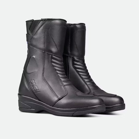 Motorcycle Boots Leather WP Men and Women's MC  Black Motorcycle Boots