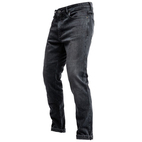 Men’s Kevlar Motorcycle Riding Jeans – Black Washed Slim Fit