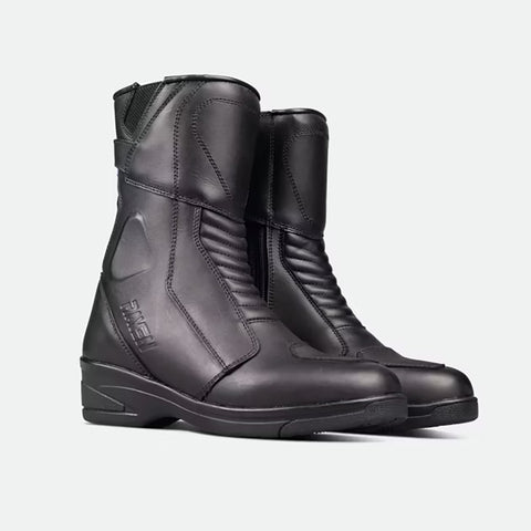 Motorcycle Boots Leather WP Men and Women's MC  Black Motorcycle Boots