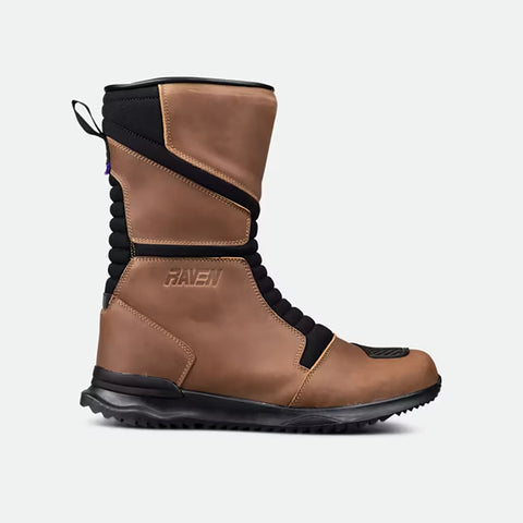 Premium Motorbike Leather Touring Boots – Raven Danube Leather WP MC Boots Brown Leather