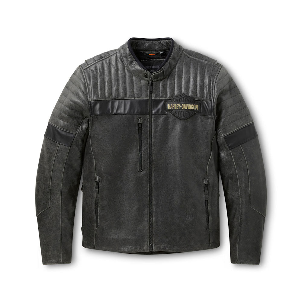 Men's Harley Davidson Leather Motorbike Jackets H-D Passing Link Leather Jacket