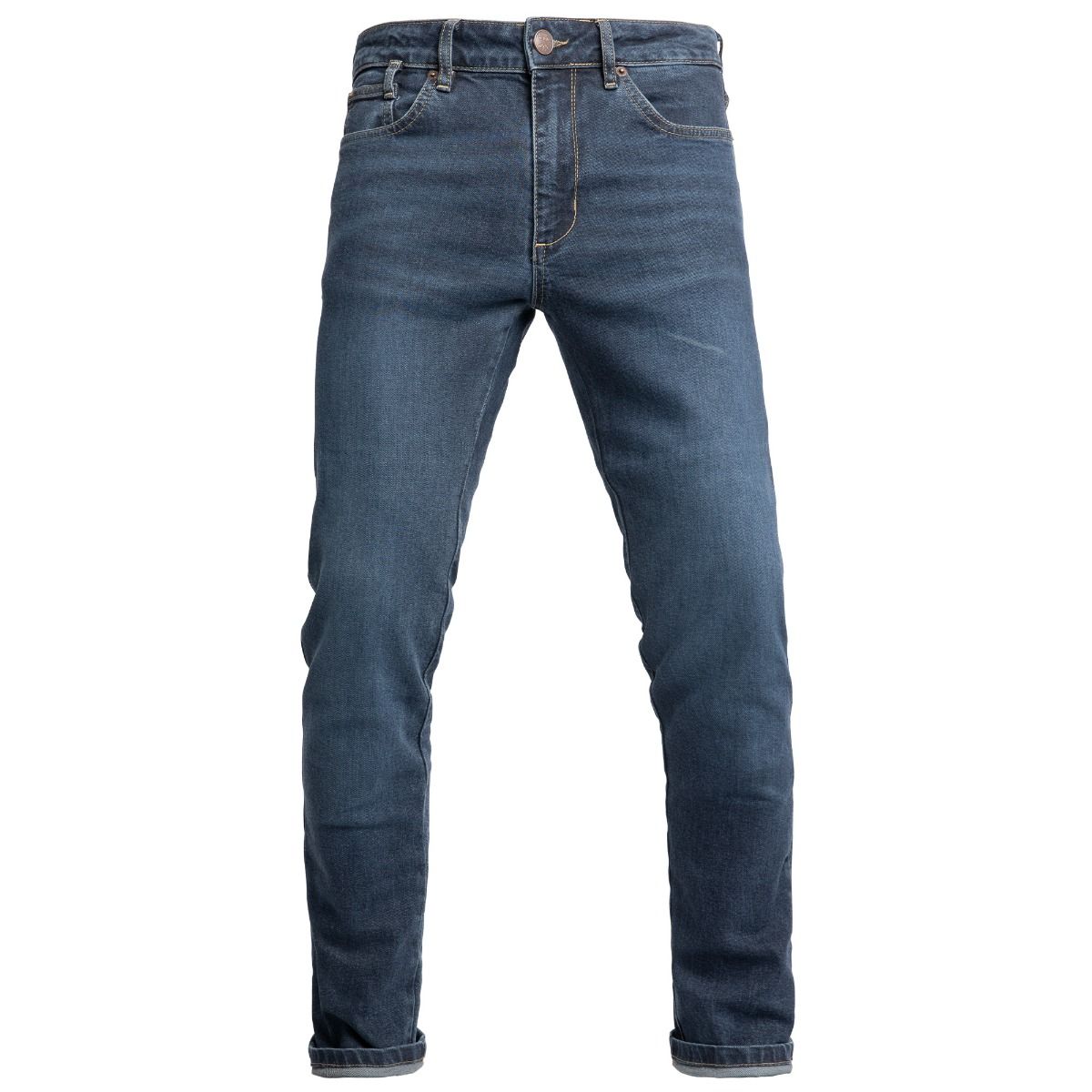 Men’s Kevlar Motorcycle Riding Jeans – Classic Blue Slim Fit