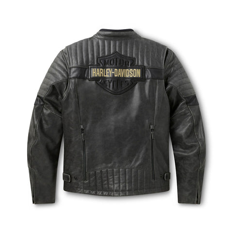 Men's Harley Davidson Leather Motorbike Jackets H-D Passing Link Leather Jacket