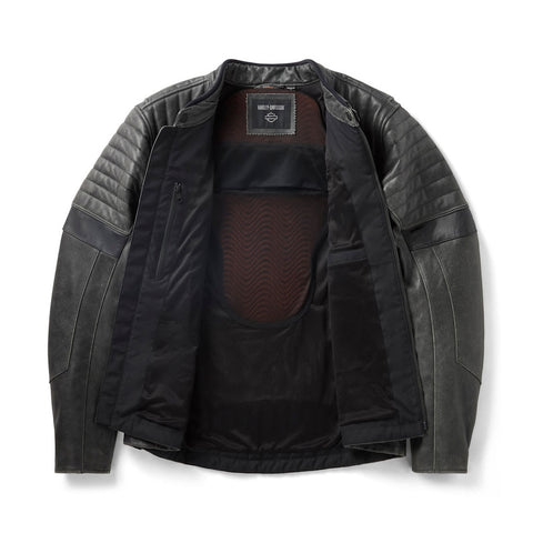 Men's Harley Davidson Leather Motorbike Jackets H-D Passing Link Leather Jacket