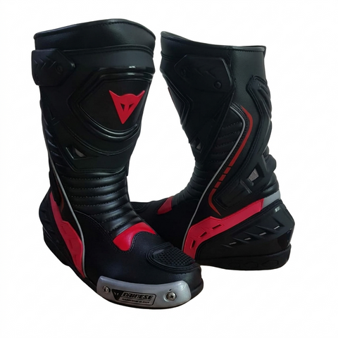 Dainese Sport Racing Motorcycle Boots – Black/Red